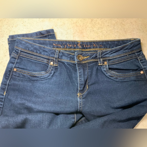 Simply Vera Vera Wang Dark Blue Skinny Jeans - Picture 2 of 2